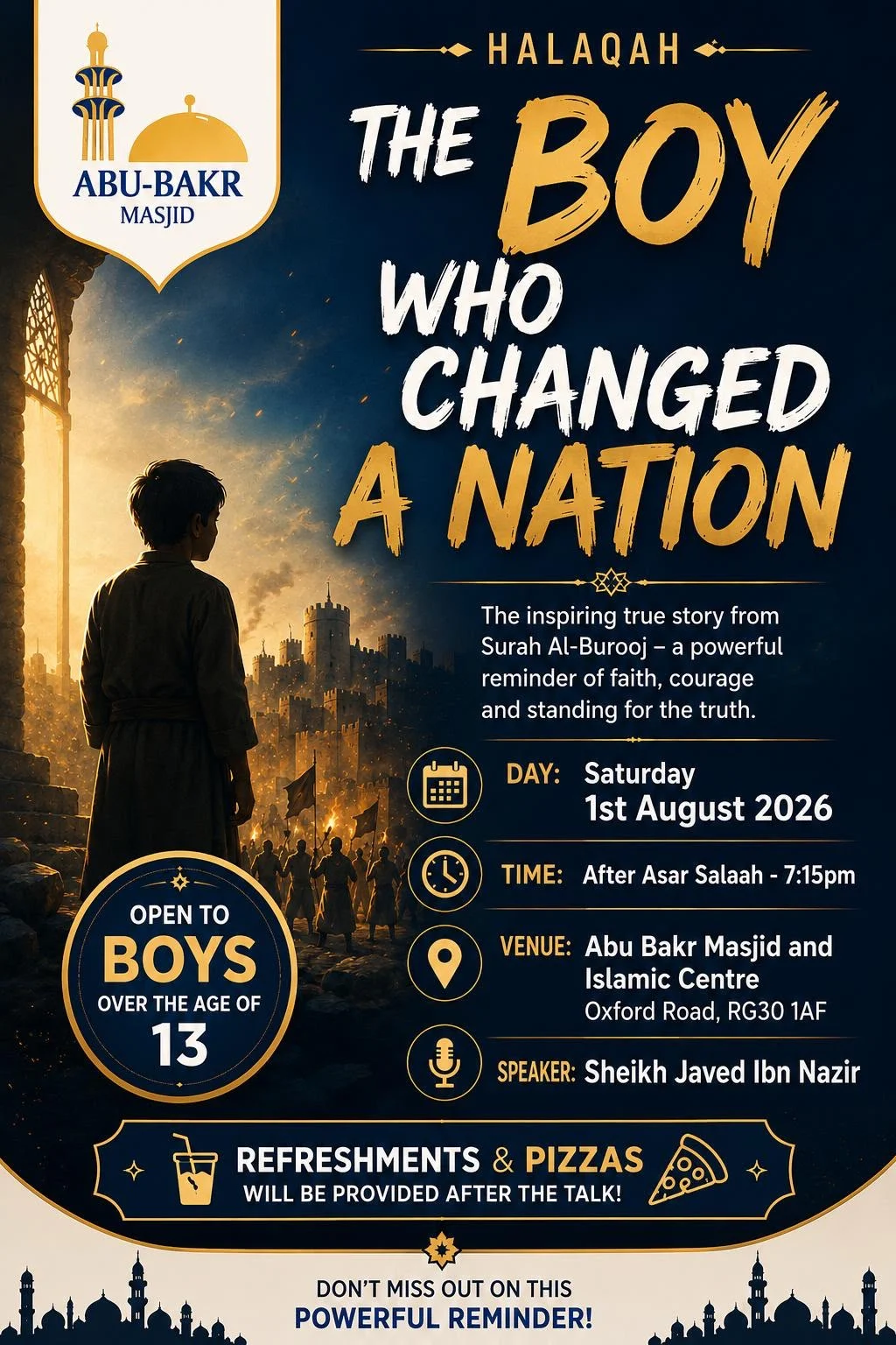 The Boy Who Changed A Nation - Sat 1st Aug, 2026