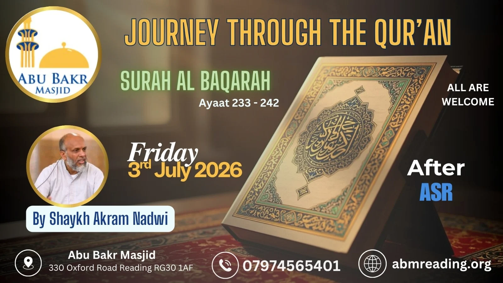 Quran Tafsir - Surah Al Baqarah - 3rd July