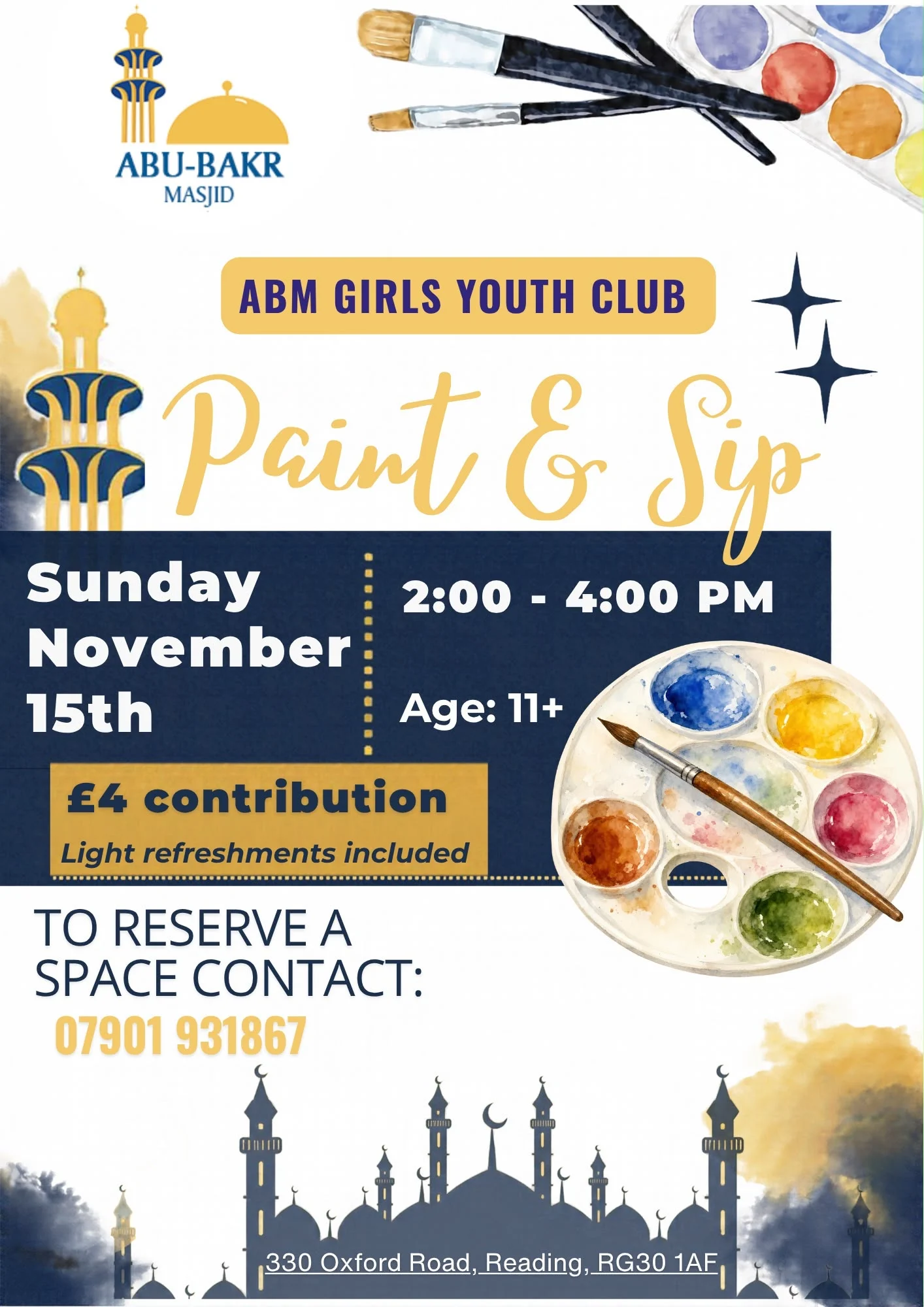 Paint & Sip - Girls Youth Club