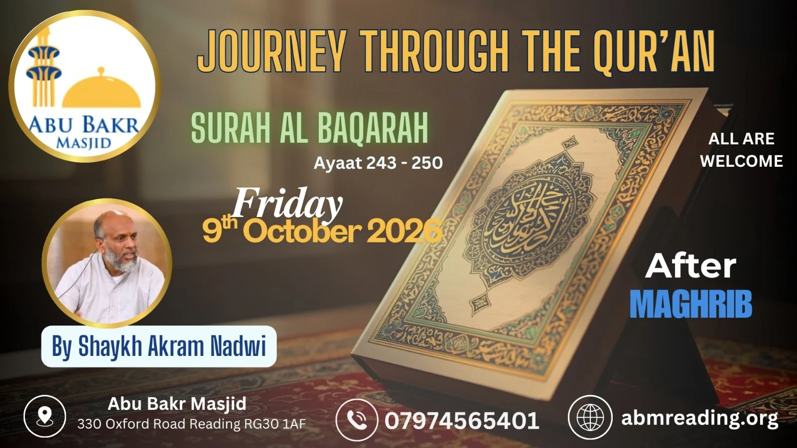 Quran Tafsir by Shaykh Akram Nadwi